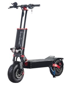 OBARTER X5 Folding Electric Sport Scooter 13" Off-road Tyre 2800W X2 Brushless Motor 60V 30Ah Battery BMS 3 Speed Modes Oil Disc Brake Max Speed 85KM/h LED Display 65km-75km Long Range - Black