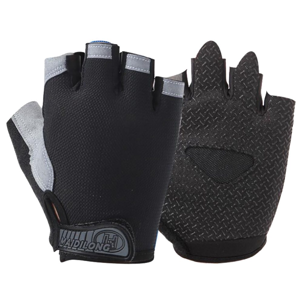 Outdoor Sports Cycling Half Finger Gloves Absorbing Sweat Design Size L - Black And Gray Outdoor Sports Cycling Half Finger Gloves Absorbing Sweat Design Size L - Black And Gray -rockbros-shop outdoor sports cycling half finger gloves size l black and gray 1571995080039