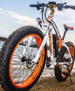 RICH BIT TOP-022 Electric Mountain Bike 26*4.0 Inch Chaoyang Fat Tires 1000W Motor 48V 17AH Battery 35Km/h Max Speed Up To 60km Range Dual Disc Brake LCD Display IP54 Waterproof - White Orange 6 RICH BIT TOP-022 Electric Mountain Bike 26*4.0 Inch Chaoyang Fat Tires 1000W Motor 48V 17AH Battery 35Km/h Max Speed Up To 60km Range Dual Disc Brake LCD Display IP54 Waterproof - White Orange -rockbros-shop rich bit top 022 electric mountain bike 1000w motor 26 white orange 1590660015814