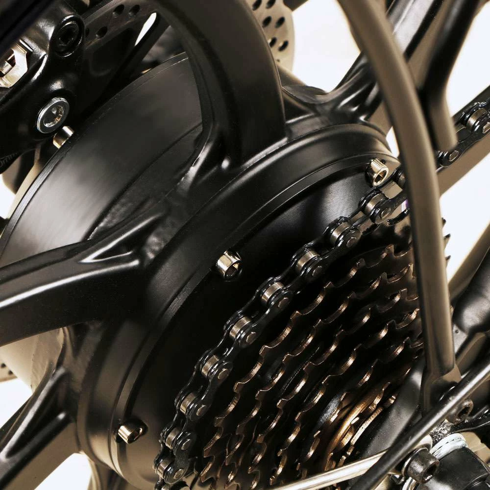 Samebike 20LVXD30 20 Inch Portable Folding Electric Bike 10Ah Battery Shimano 7 Speed Smart Moped Bicycle 350W Motor Max 35km/h Aluminum Alloy LED Front Light Adjustable Heights - Black 6 Samebike 20LVXD30 20 Inch Portable Folding Electric Bike 10Ah Battery Shimano 7 Speed Smart Moped Bicycle 350W Motor Max 35km/h Aluminum Alloy LED Front Light Adjustable Heights - Black - Image 4