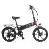 Samebike 20LVXD30 20 Inch Portable Folding Electric Bike 10Ah Battery Shimano 7 Speed Smart Moped Bicycle 350W Motor Max 35km/h Aluminum Alloy LED Front Light Adjustable Heights - Black -rockbros-shop samebike 20lvxd30 folding electric moped bike black 1574132173398