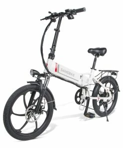 Samebike 20LVXD30 20 Inch Portable Folding Electric Bike 10Ah Battery Shimano 7 Speed Smart Moped Bicycle 350W Motor Max 35km/h Aluminum Alloy LED Front Light Adjustable Heights - White 10 Samebike 20LVXD30 20 Inch Portable Folding Electric Bike 10Ah Battery Shimano 7 Speed Smart Moped Bicycle 350W Motor Max 35km/h Aluminum Alloy LED Front Light Adjustable Heights - White -rockbros-shop samebike 20lvxd30 folding electric moped bike white 1574132173697