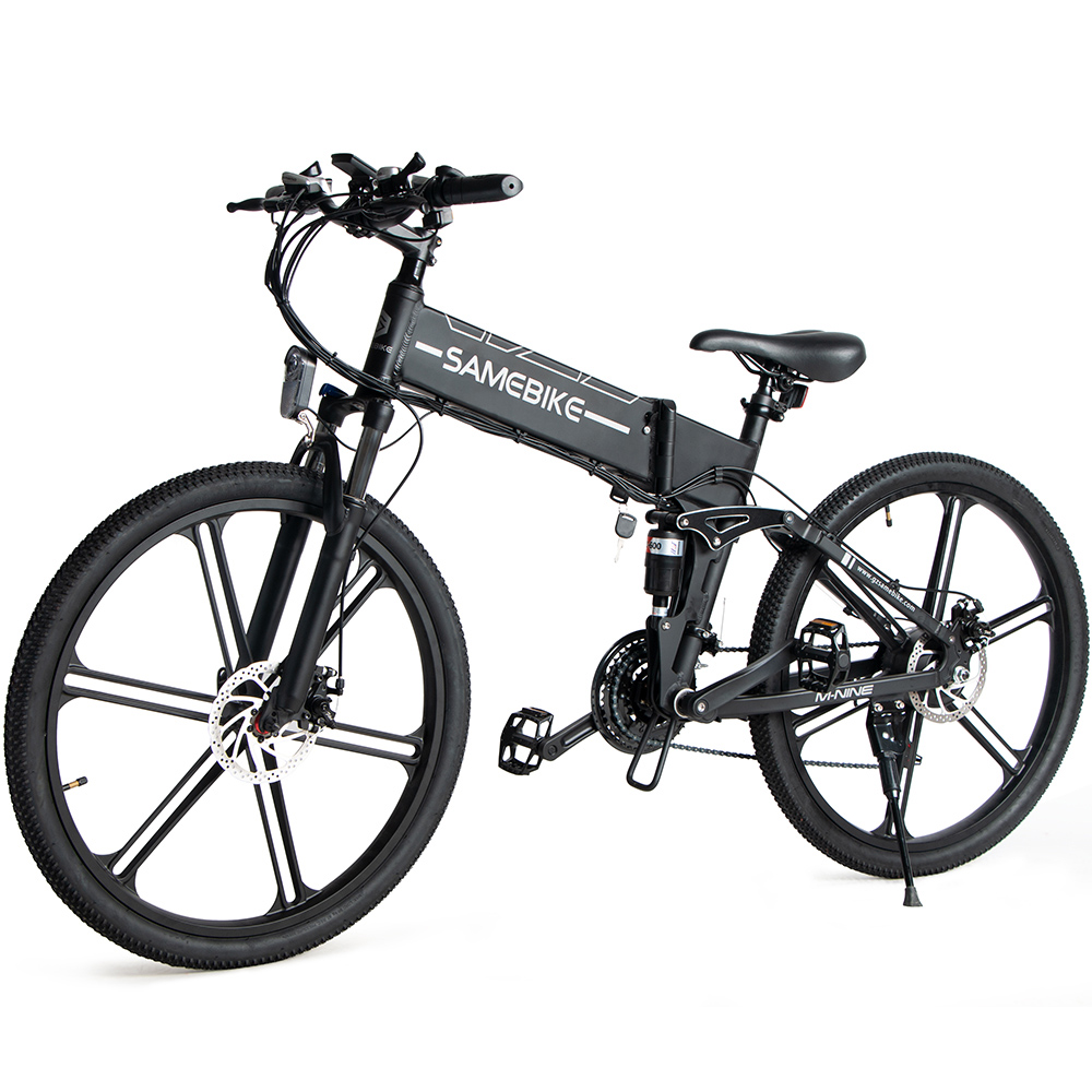 SAMEBIKE LO26 II Smart Folding Electric Moped Bike 500W Motor 10Ah Battery Max 35km/h SHIMANO 21 Gear Pure electric mode 35-40km Max range 26 Inch Magnesium Alloy Rim Wheel - Black SAMEBIKE LO26 II Smart Folding Electric Moped Bike 500W Motor 10Ah Battery Max 35km/h SHIMANO 21 Gear Pure Electric Mode 35-40km Max Range 26 Inch Magnesium Alloy Rim Wheel - Black -rockbros-shop samebike lo26 folding electric moped bike 350w motor max 35km h black 1628326342113