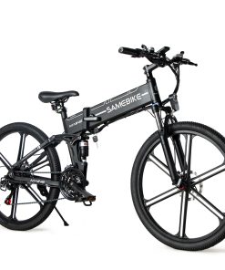 SAMEBIKE LO26 II Smart Folding Electric Moped Bike 500W Motor 10Ah Battery Max 35km/h SHIMANO 21 Gear Pure Electric Mode 35-40km Max Range 26 Inch Magnesium Alloy Rim Wheel - Black 4 SAMEBIKE LO26 II Smart Folding Electric Moped Bike 500W Motor 10Ah Battery Max 35km/h SHIMANO 21 Gear Pure Electric Mode 35-40km Max Range 26 Inch Magnesium Alloy Rim Wheel - Black -rockbros-shop samebike lo26 folding electric moped bike 350w motor max 35km h black 1628326344067