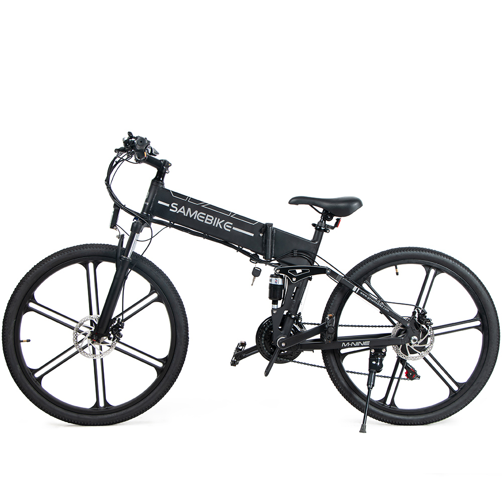 SAMEBIKE LO26 II Smart Folding Electric Moped Bike 500W Motor 10Ah Battery Max 35km/h SHIMANO 21 Gear Pure electric mode 35-40km Max range 26 Inch Magnesium Alloy Rim Wheel - Black SAMEBIKE LO26 II Smart Folding Electric Moped Bike 500W Motor 10Ah Battery Max 35km/h SHIMANO 21 Gear Pure Electric Mode 35-40km Max Range 26 Inch Magnesium Alloy Rim Wheel - Black -rockbros-shop samebike lo26 folding electric moped bike 350w motor max 35km h black 1628326345567