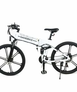 SAMEBIKE LO26 II Smart Folding Electric Moped Bike 500W Motor 10Ah Battery Max 35km/h SHIMANO 21 Gear Pure Electric Mode 35-40km Max Range 26 Inch Magnesium Alloy Rim Wheel - White 10 SAMEBIKE LO26 II Smart Folding Electric Moped Bike 500W Motor 10Ah Battery Max 35km/h SHIMANO 21 Gear Pure Electric Mode 35-40km Max Range 26 Inch Magnesium Alloy Rim Wheel - White -rockbros-shop samebike lo26 ii folding electric bike 500w motor max 35km h black 1628326860877