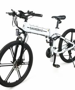 SAMEBIKE LO26 II Smart Folding Electric Moped Bike 500W Motor 10Ah Battery Max 35km/h SHIMANO 21 Gear Pure Electric Mode 35-40km Max Range 26 Inch Magnesium Alloy Rim Wheel - White 11 SAMEBIKE LO26 II Smart Folding Electric Moped Bike 500W Motor 10Ah Battery Max 35km/h SHIMANO 21 Gear Pure Electric Mode 35-40km Max Range 26 Inch Magnesium Alloy Rim Wheel - White -rockbros-shop samebike lo26 ii folding electric bike 500w motor max 35km h black 1628326884253
