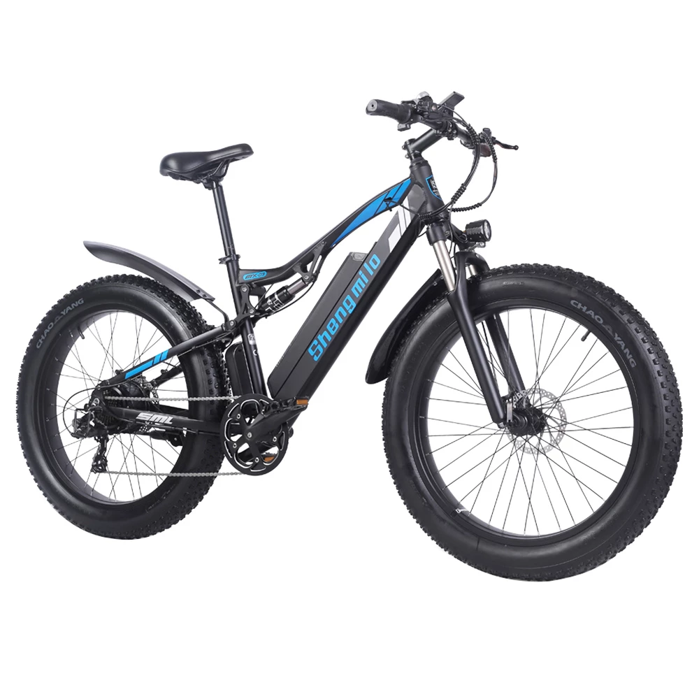 Shengmilo MX03 1000W 48V 17Ah 26 Inch E-bike 40km/h Max Speed 40-50km Mileage Range 180kg Max Load Electric Bike - Black 5 Shengmilo MX03 1000W 48V 17Ah 26 Inch E-bike 40km/h Max Speed 40-50km Mileage Range 180kg Max Load Electric Bike - Black - Image 3