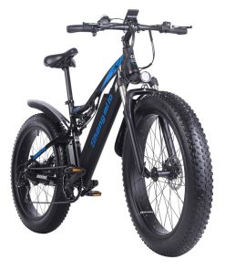 Shengmilo MX03 1000W 48V 17Ah 26 Inch E-bike 40km/h Max Speed 40-50km Mileage Range 180kg Max Load Electric Bike - Black