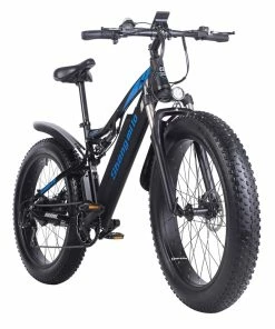 Shengmilo MX03 1000W 48V 17Ah 26 Inch E-bike 40km/h Max Speed 40-50km Mileage Range 180kg Max Load Electric Bike - Black