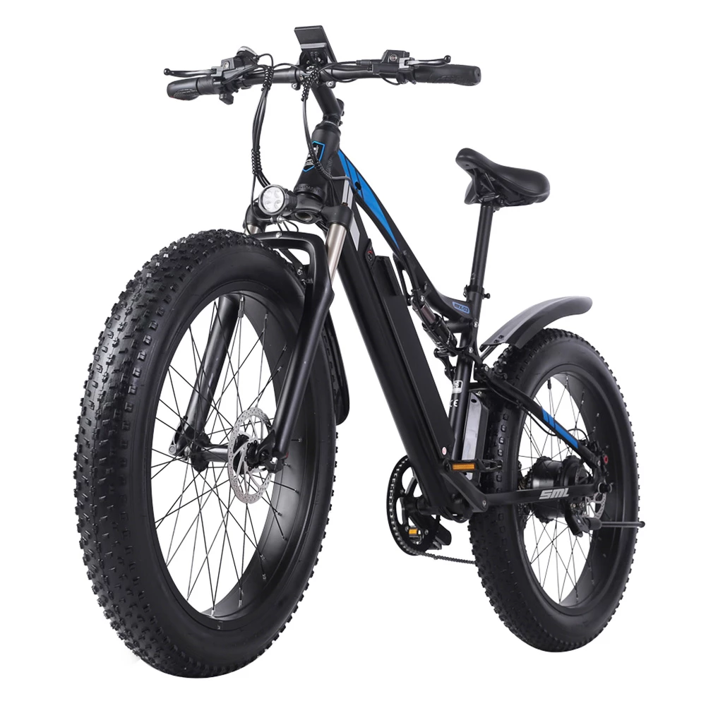 Shengmilo MX03 1000W 48V 17Ah 26 Inch E-bike 40km/h Max Speed 40-50km Mileage Range 180kg Max Load Electric Bike - Black 4 Shengmilo MX03 1000W 48V 17Ah 26 Inch E-bike 40km/h Max Speed 40-50km Mileage Range 180kg Max Load Electric Bike - Black - Image 2