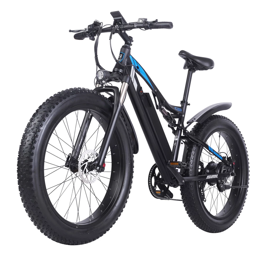 Shengmilo MX03 1000W 48V 17Ah 26 Inch E-bike 40km/h Max Speed 40-50km Mileage Range 180kg Max Load Electric Bike - Black 8 Shengmilo MX03 1000W 48V 17Ah 26 Inch E-bike 40km/h Max Speed 40-50km Mileage Range 180kg Max Load Electric Bike - Black - Image 6