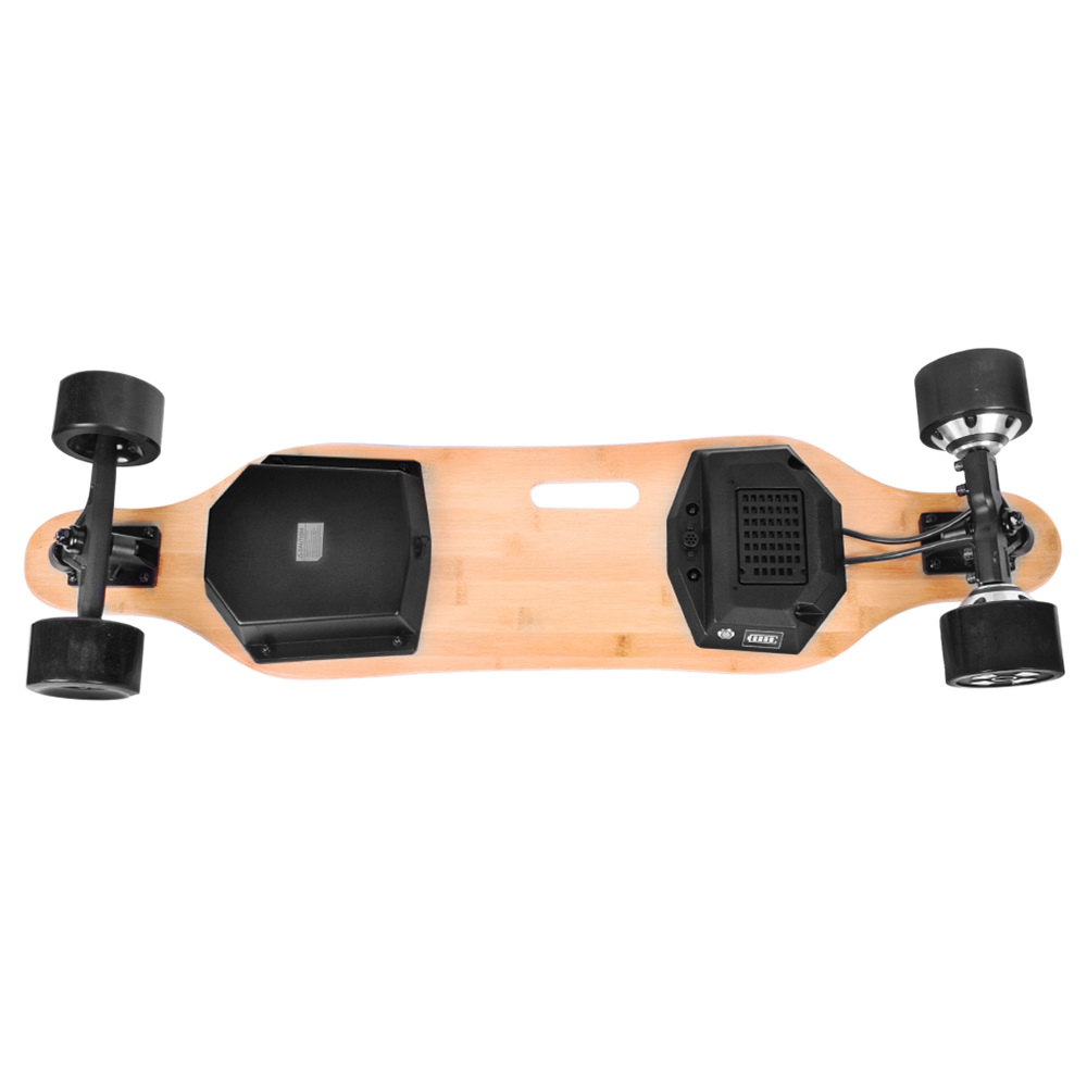 SYL-06 Electric Skateboard Dual 350W Motors 4000mAh Battery Max Speed 35km/h With Remote Control - Black SYL-06 Electric Skateboard Dual 350W Motors 4000mAh Battery Max Speed 35km/h With Remote Control - Black -rockbros-shop syl 06 electric skateboard black 1571991634686