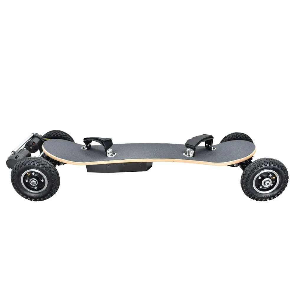SYL-08 V3 Version Electric Off Road Skateboard With Remote Control 1450W Motor Up To 38km/h 10Ah Battery Maple Plank 8 Inch Wheel Max Load 130kg Left Foot Front Regular Stance - Black 4 SYL-08 V3 Version Electric Off Road Skateboard With Remote Control 1450W Motor Up To 38km/h 10Ah Battery Maple Plank 8 Inch Wheel Max Load 130kg Left Foot Front Regular Stance - Black - Image 2