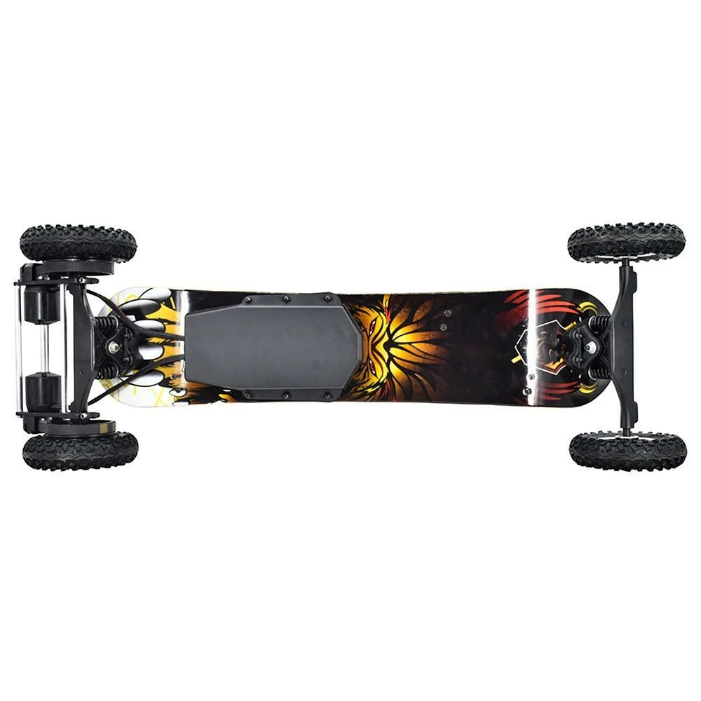 SYL-08 V3 Version Electric Off Road Skateboard With Remote Control 1450W Motor Up To 38km/h 10Ah Battery Maple Plank 8 Inch Wheel Max Load 130kg Left Foot Front Regular Stance - Black 6 SYL-08 V3 Version Electric Off Road Skateboard With Remote Control 1450W Motor Up To 38km/h 10Ah Battery Maple Plank 8 Inch Wheel Max Load 130kg Left Foot Front Regular Stance - Black - Image 4