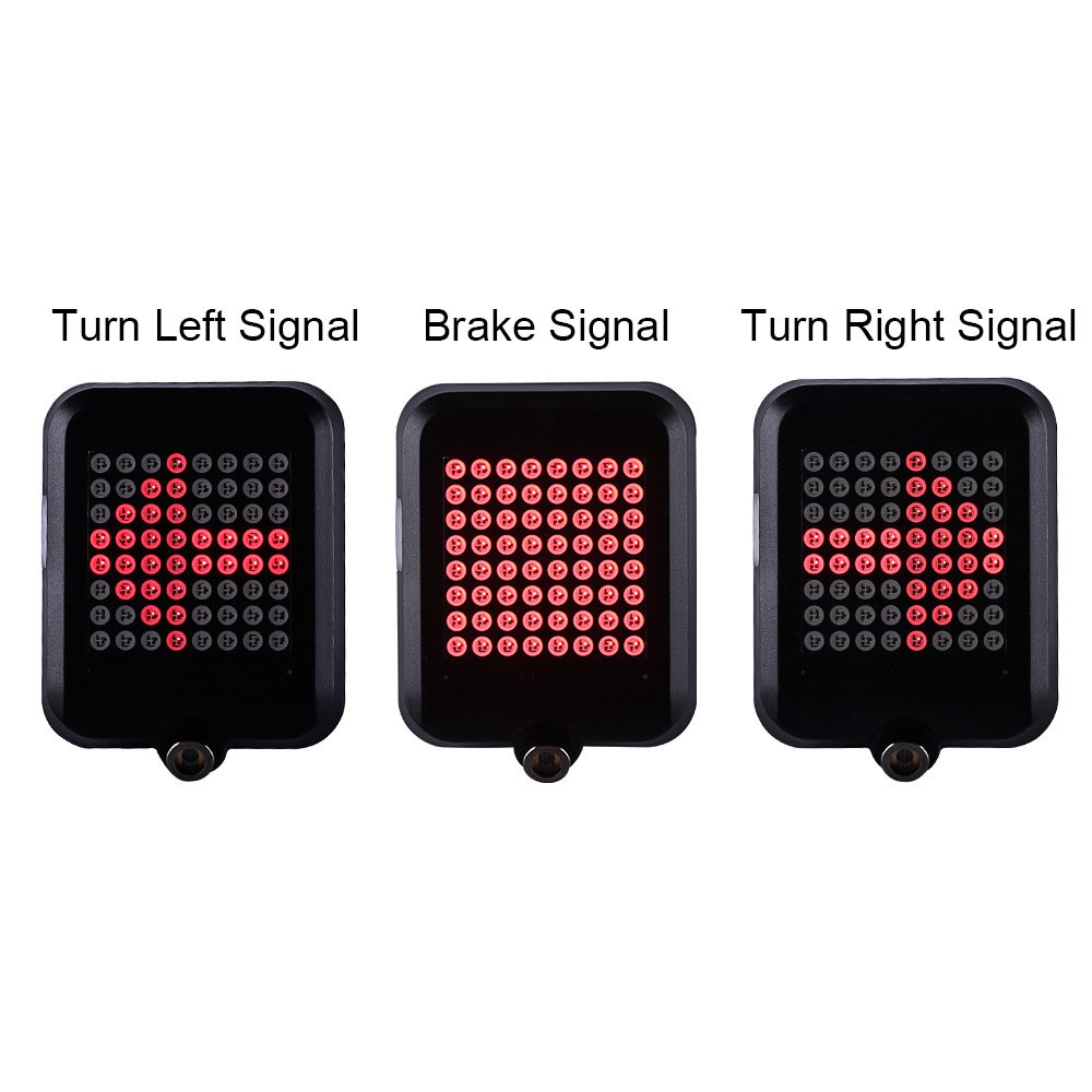 TX129 64-led Intelligent Bicycle Taillight 80 Lumens 1200mAh battery Automatic Direction Indicator Light Infrared Laser - Black TX129 64-led Intelligent Bicycle Taillight 80 Lumens 1200mAh Battery Automatic Direction Indicator Light Infrared Laser - Black -rockbros-shop tx129 64 led intelligent bicycle taillight infrared laser black 1571995715309