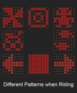 TX129 64-led Intelligent Bicycle Taillight 80 Lumens 1200mAh Battery Automatic Direction Indicator Light Infrared Laser - Black 4 TX129 64-led Intelligent Bicycle Taillight 80 Lumens 1200mAh Battery Automatic Direction Indicator Light Infrared Laser - Black -rockbros-shop tx129 64 led intelligent bicycle taillight infrared laser black 1571995715613