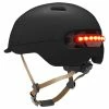 Xiaomi Smart4u SH50 Smart City Commuter Bling Helmet With Automatic Sensor Lighting IPX4 Waterproof Magnetic Charge Long Standby Size L - Black -rockbros-shop xiaomi smart4u sh50 bicycle smart flash helmet black 1584081232484