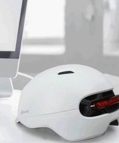 Xiaomi Smart4u SH50 Bicycle Smart Flash Helmet Automatic Light Perception Warning Light Long Battery Life IPX4 Waterproof Size L - Black -rockbros-shop xiaomi smart4u sh50 bicycle smart flash helmet black 1584081285941