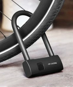 AreoX U8 Smart Fingerprint Waterproof U-lock For Bicycle Motorcycle By Xiaomi Youpin - 11.81 Inch -rockbros-shop xiaomi youpin areox u8 fingerprint u lock 11 81 inches 1571982393686