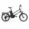 YADEA YT300 20 Inch Touring Electric City Bike 250W OKAWA Mid Drive Motor SHIMANO 7-Speed Rear Derailleur 36V 7.8Ah Removable Battery 25km/h Max Speed Up To 60km Max Range LED Headlight - Black -rockbros-shop yadea ys500 27 5 inch touring mid drive electric bike grey 1623924778370