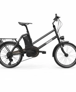 YADEA YT300 20 Inch Touring Electric City Bike 250W OKAWA Mid Drive Motor SHIMANO 7-Speed Rear Derailleur 36V 7.8Ah Removable Battery 25km/h Max Speed Up To 60km Max Range LED Headlight - Black
