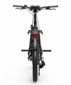 YADEA YT300 20 Inch Touring Electric City Bike 250W OKAWA Mid Drive Motor SHIMANO 7-Speed Rear Derailleur 36V 7.8Ah Removable Battery 25km/h Max Speed Up To 60km Max Range LED Headlight - Black -rockbros-shop yadea ys500 27 5 inch touring mid drive electric bike grey 1623924779386