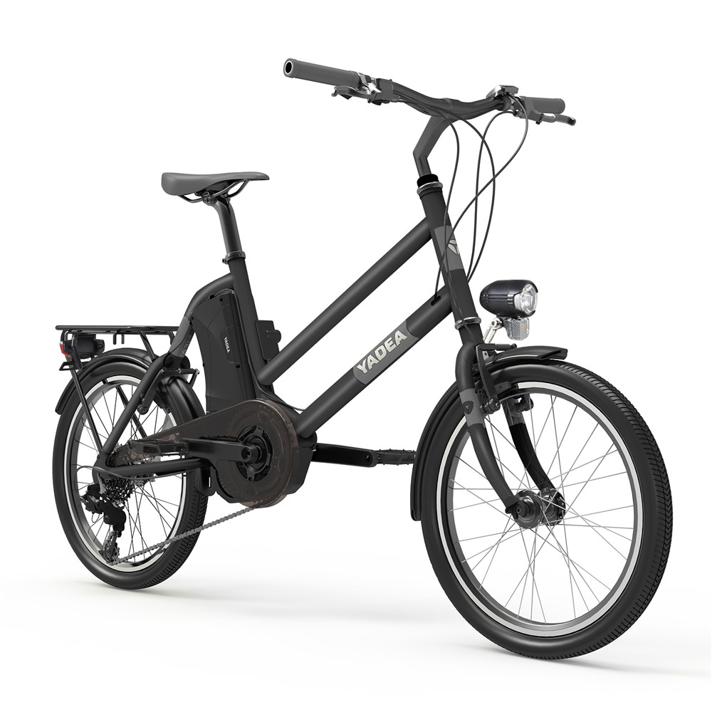 YADEA YT300 20 inch Touring Electric City Bike 250W OKAWA Mid Drive Motor SHIMANO 7-Speed Rear Derailleur 36V 7.8Ah Removable Battery 25km/h Max speed up to 60km Max Range LED Headlight - Black YADEA YT300 20 Inch Touring Electric City Bike 250W OKAWA Mid Drive Motor SHIMANO 7-Speed Rear Derailleur 36V 7.8Ah Removable Battery 25km/h Max Speed Up To 60km Max Range LED Headlight - Black -rockbros-shop yadea ys500 27 5 inch touring mid drive electric bike grey 1623924779620