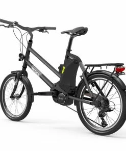 YADEA YT300 20 Inch Touring Electric City Bike 250W OKAWA Mid Drive Motor SHIMANO 7-Speed Rear Derailleur 36V 7.8Ah Removable Battery 25km/h Max Speed Up To 60km Max Range LED Headlight - Black -rockbros-shop yadea ys500 27 5 inch touring mid drive electric bike grey 1623924779730