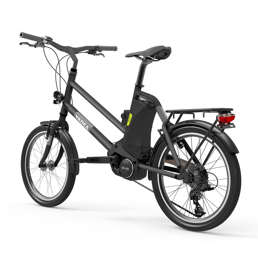 YADEA YT300 20 inch Touring Electric City Bike 250W OKAWA Mid Drive Motor SHIMANO 7-Speed Rear Derailleur 36V 7.8Ah Removable Battery 25km/h Max speed up to 60km Max Range LED Headlight - Black YADEA YT300 20 Inch Touring Electric City Bike 250W OKAWA Mid Drive Motor SHIMANO 7-Speed Rear Derailleur 36V 7.8Ah Removable Battery 25km/h Max Speed Up To 60km Max Range LED Headlight - Black -rockbros-shop yadea ys500 27 5 inch touring mid drive electric bike grey 1623924779730
