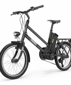 YADEA YT300 20 Inch Touring Electric City Bike 250W OKAWA Mid Drive Motor SHIMANO 7-Speed Rear Derailleur 36V 7.8Ah Removable Battery 25km/h Max Speed Up To 60km Max Range LED Headlight - Black -rockbros-shop yadea ys500 27 5 inch touring mid drive electric bike grey 1623924797700