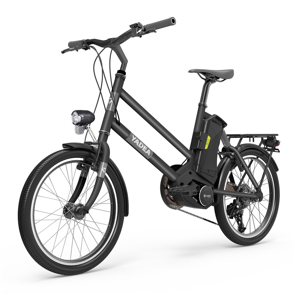 YADEA YT300 20 inch Touring Electric City Bike 250W OKAWA Mid Drive Motor SHIMANO 7-Speed Rear Derailleur 36V 7.8Ah Removable Battery 25km/h Max speed up to 60km Max Range LED Headlight - Black YADEA YT300 20 Inch Touring Electric City Bike 250W OKAWA Mid Drive Motor SHIMANO 7-Speed Rear Derailleur 36V 7.8Ah Removable Battery 25km/h Max Speed Up To 60km Max Range LED Headlight - Black -rockbros-shop yadea ys500 27 5 inch touring mid drive electric bike grey 1623924797700