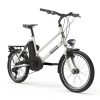 YADEA YT300 20 Inch Touring Electric City Bike 250W OKAWA Mid Drive Motor SHIMANO 7-Speed Rear Derailleur 36V 7.8Ah Removable Battery 25km/h Max Speed Up To 60km Max Range LED Headlight - White -rockbros-shop yadea yt300 20 inch touring electric city bike black 1623926123803
