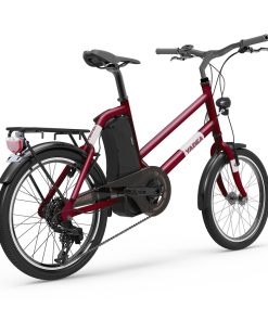 YADEA YT300 20 Inch Touring Electric City Bike 250W OKAWA Mid Drive Motor SHIMANO 7-Speed Rear Derailleur 36V 7.8Ah Removable Battery 25km/h Max Speed Up To 60km Max Range LED Headlight - Red -rockbros-shop yadea yt300 20 inch touring electric city bike white 1623926428641