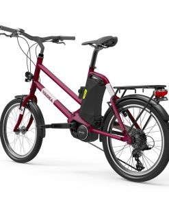 YADEA YT300 20 Inch Touring Electric City Bike 250W OKAWA Mid Drive Motor SHIMANO 7-Speed Rear Derailleur 36V 7.8Ah Removable Battery 25km/h Max Speed Up To 60km Max Range LED Headlight - Red -rockbros-shop yadea yt300 20 inch touring electric city bike white 1623926430548