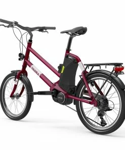 YADEA YT300 20 Inch Touring Electric City Bike 250W OKAWA Mid Drive Motor SHIMANO 7-Speed Rear Derailleur 36V 7.8Ah Removable Battery 25km/h Max Speed Up To 60km Max Range LED Headlight - Red -rockbros-shop yadea yt300 20 inch touring electric city bike white 1623926430548